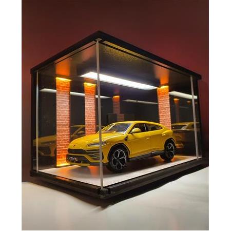 Diecast Led Işıklı Akrilik Korumalı Stand/Diorama 1:18 Ölçek (DUVAR TEMALI) (ÖZEL ÜRETİM)