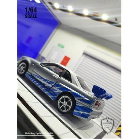 Fast and Furious Diecast Led Işıklı Akrilik Korumalı Stand/Diorama 1:64 Ölçek