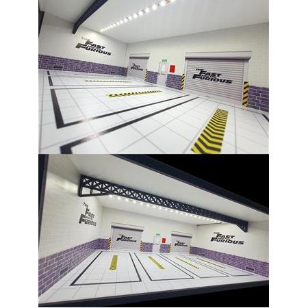 1:24 Ölçek Araçlar İçin %100 Ahşap Led Işıklı Akrilik Korumalı Araç Sergileme Standı / Diorama