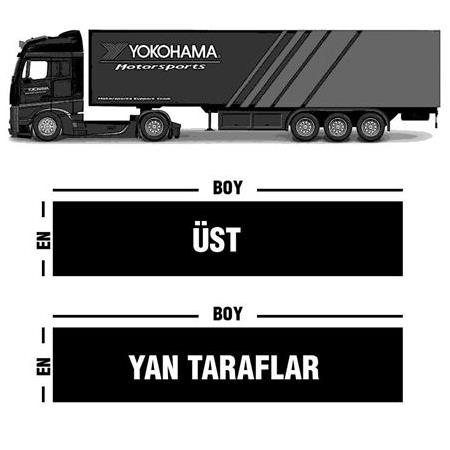 1/64 Ölçek Kamyon ve Tırlar İçin Dorse Etiketleri (ADVAN  TEMALI)