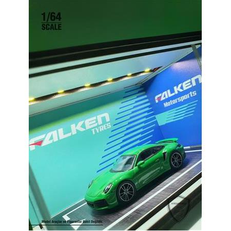 Falken Diecast Led Işıklı Akrilik Korumalı Stand/Diorama 1:64 Ölçek