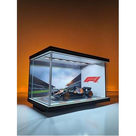F1 Formula V1 Diecast Led Işıklı Akrilik Korumalı Stand/Diorama 1:64 Ölçek